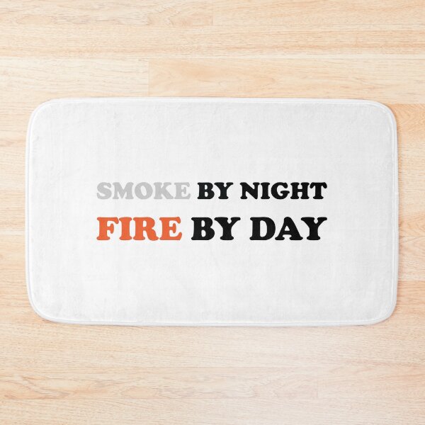 Item preview, Smoke by night fire by day quote from Hand Book For Mankind Text base design designed and sold by Babadollcraft.