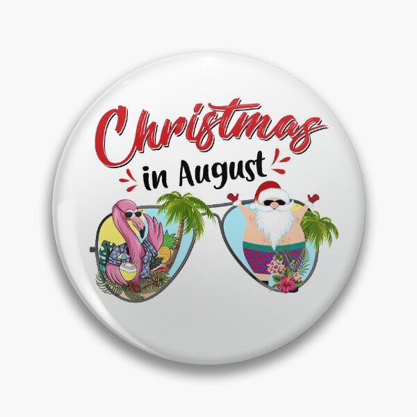 Item preview, Christmas In August Santa Flamingo Summer Vacation designed and sold by brandyzalesart.