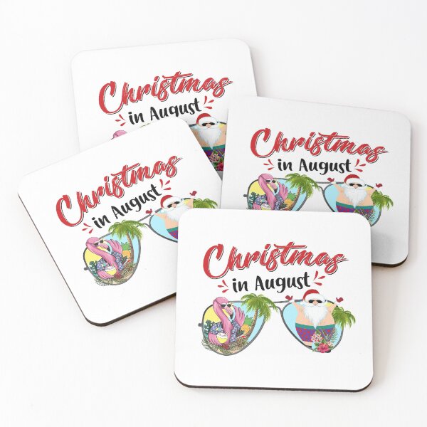 Item preview, Christmas In August Santa Flamingo Summer Vacation designed and sold by brandyzalesart.