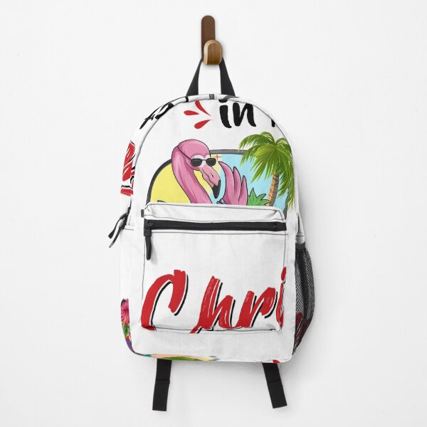 Item preview, Christmas In August Santa Flamingo Summer Vacation designed and sold by brandyzalesart.