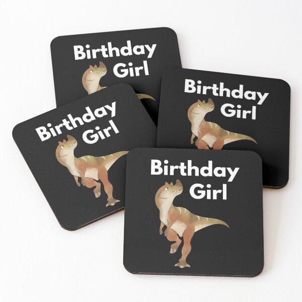 Item preview, Birthday Girl Baby T-Rex Dinosaur, white text designed and sold by JRice66.