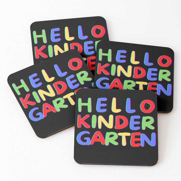 Item preview, Hello Kindergarten - Kinder- Back to School - Cute Kids - Funny - Welcome Back - Teacher designed and sold by Sun Sand & Sea Art.