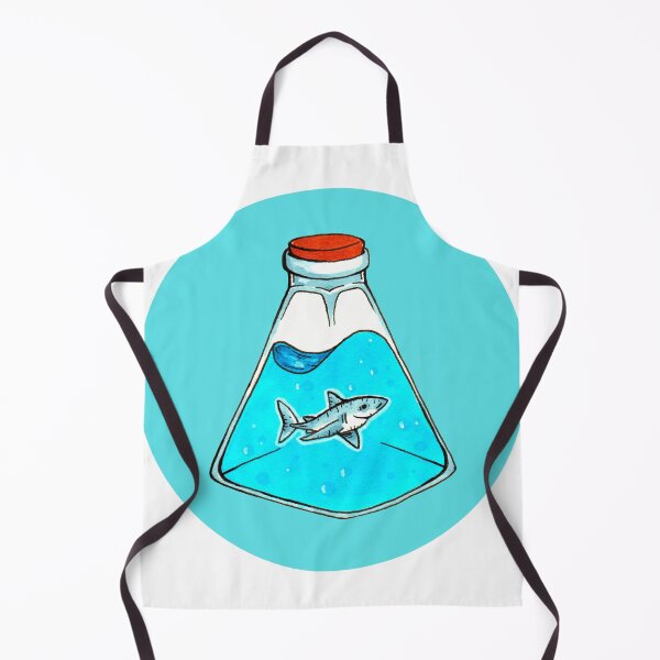 Item preview, Shark In a Bottle Circle Sticker designed and sold by Mvcias.