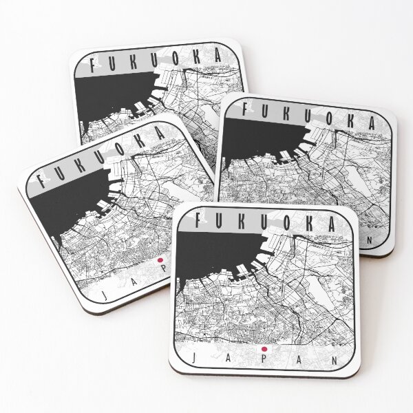 Item preview, FUKUOKA MAP JAPAN designed and sold by hatimelhag.