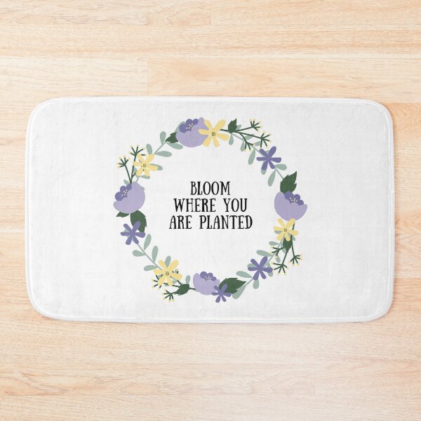Item preview, Bloom Where You Are Planted Floral Wreath designed and sold by Happiness Creators.