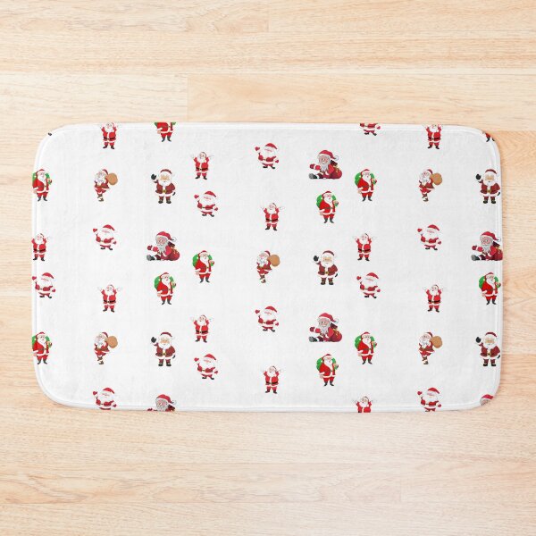 Item preview, Christmas Red Santas Christmas Holiday Print designed and sold by silviaol.
