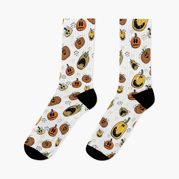 Item preview, Halloween pumpkin pattern designed and sold by Cattigal.