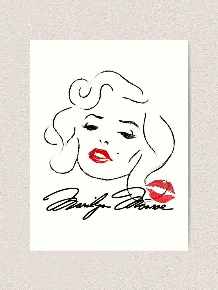 marilyn monroe wall outline