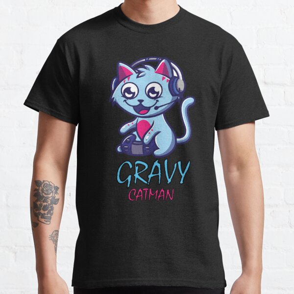 gravy cat man t shirt