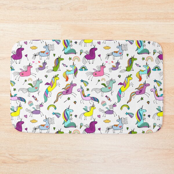 Item preview, cute rainbow unicorn pattern designed and sold by TheWaterBirds.