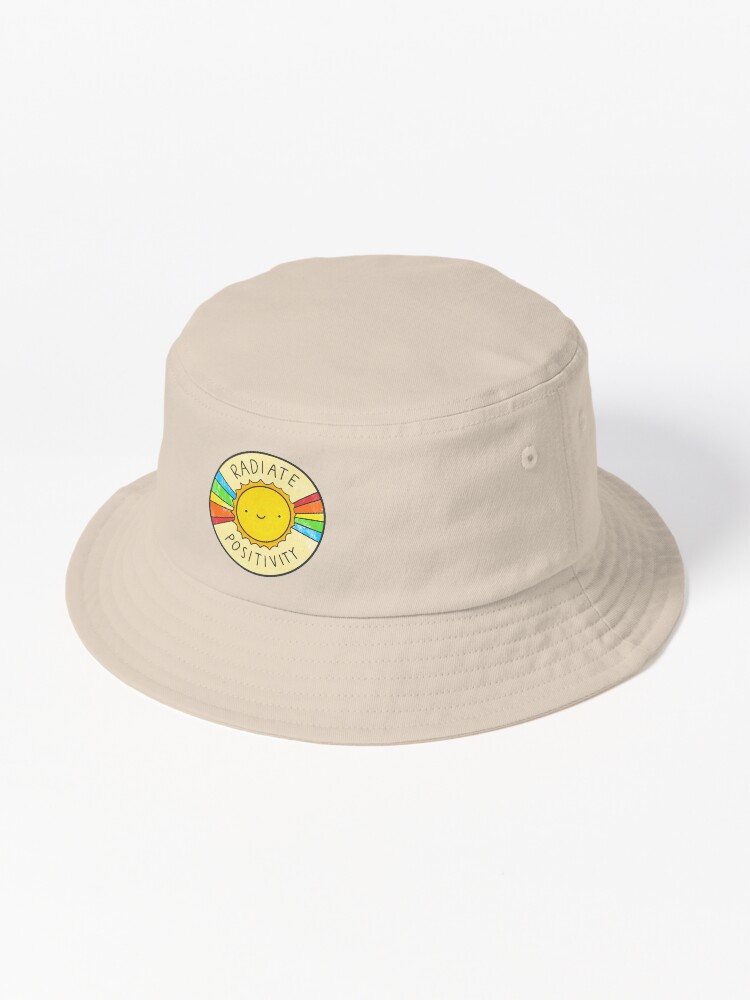 Thumbnail 1 von 6, Bucket Hat, Positivität ausstrahlen designt und verkauft von hellobubblegum.