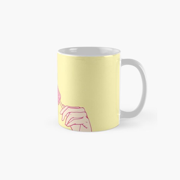 Girl eating an icecream on a hot summer day Classic Mug