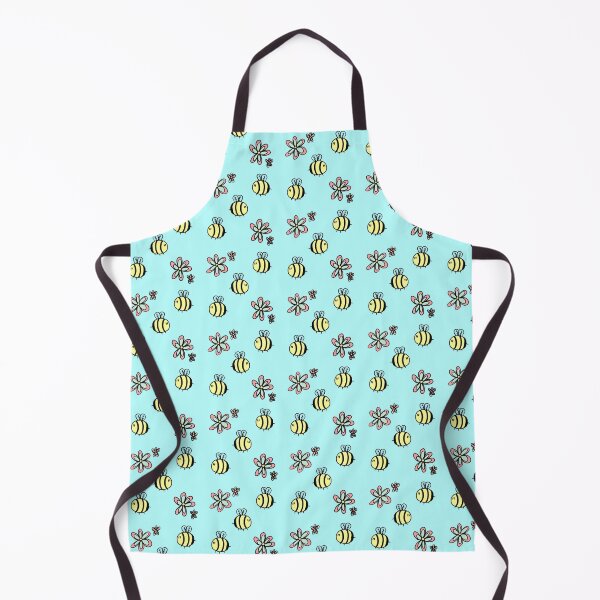 Item preview, Bee and Flower Doodle Pattern designed and sold by LovedButtercup.