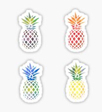 Colorful Pineapple Set Sticker