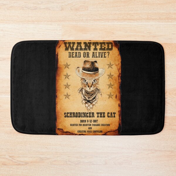 Item preview, Wanted Poster : Schrodinger The Cat designed and sold by KarmaCooper42.