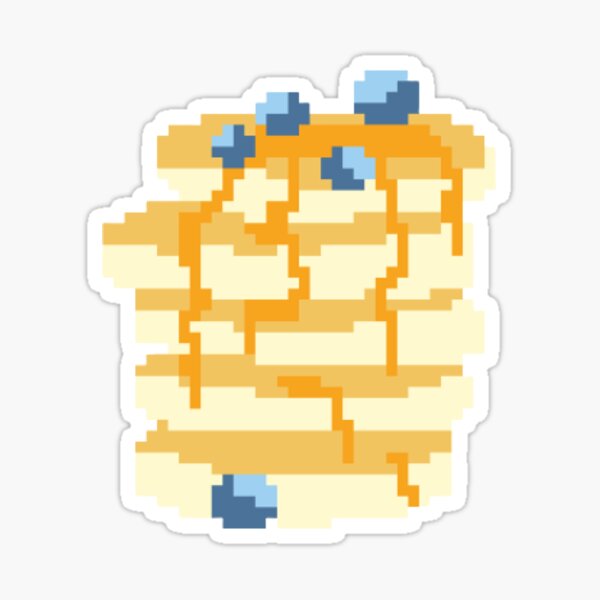 Cute yellow candy pufferfish pokemon from the top view, pixel art