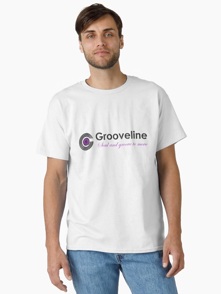 Thumbnail 2 of 7, Classic T-Shirt, Grooveline - soul and groove to move designed and sold by grooveline.
