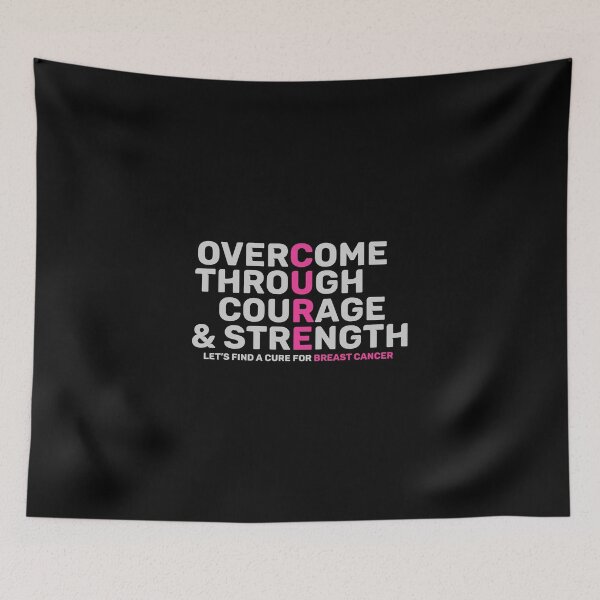 Item preview, Breast Cancer -Overcome Through Courage designed and sold by HDPrinting.
