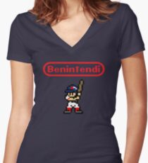 Benintendi sprite Women's Fitted V-Neck T-Shirt