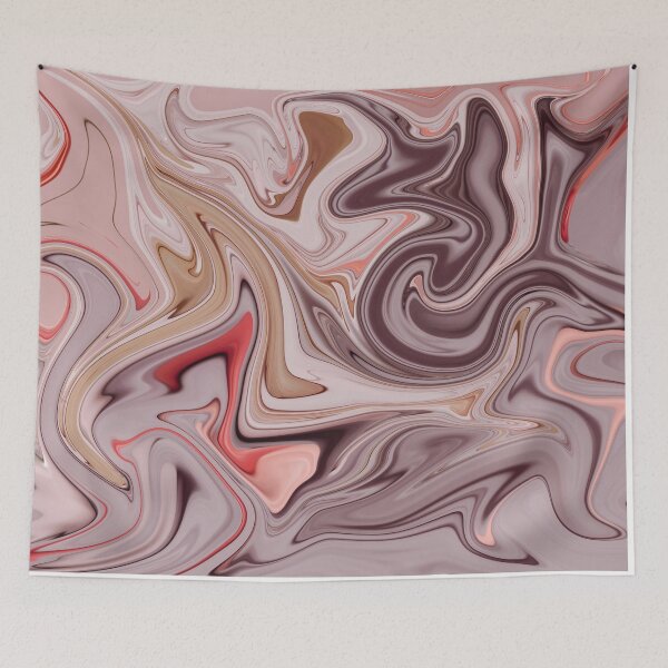 Aperçu de l'œuvre Palette rose peinture abstraite couleur étude série B-16 créée et vendue par ZekeArtPrints.