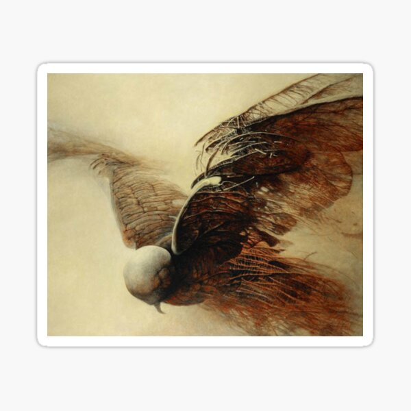 Item preview, Untitled (Bird), by Zdzisław Beksiński designed and sold by JustContemplate.