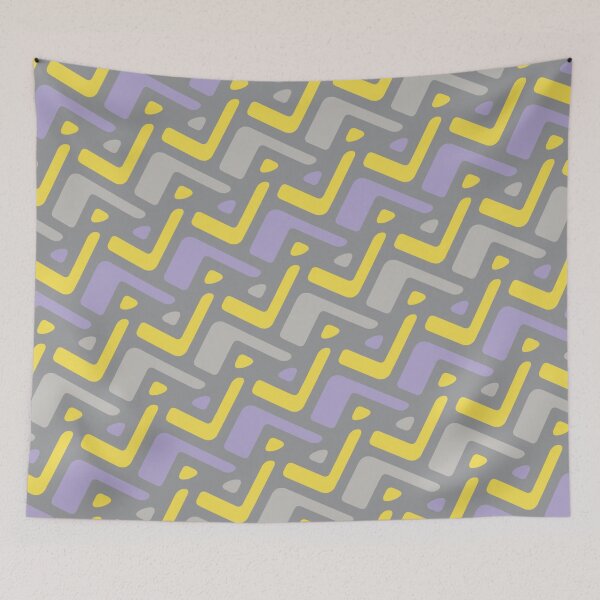Item preview, Fancy Lavender, Yellow and Gray Pattern designed and sold by JoyforU.