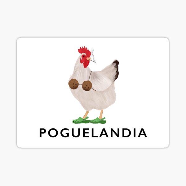 Poguelandia-Flagge - Outer Banks Sticker