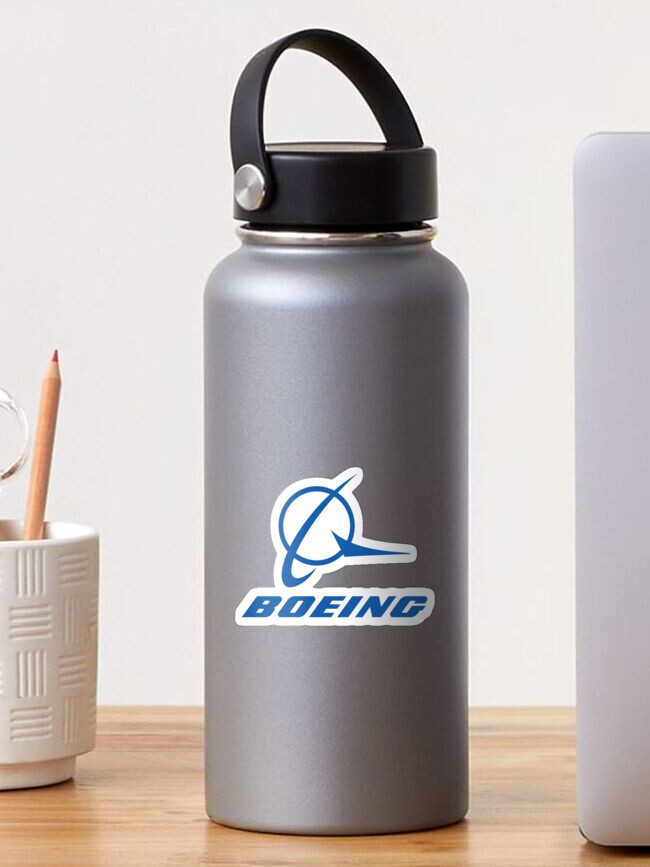 Red Boeing Logo Water Bottle