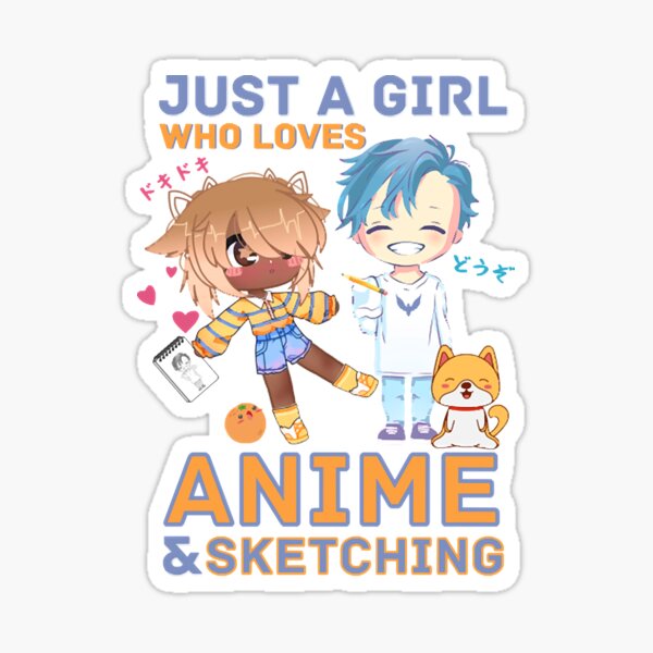 JUST A GIRL WHO LOVES ANIME Sticker for Sale by Keith Jackson