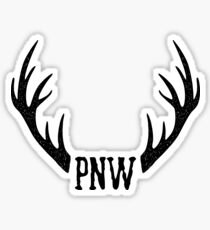 PNW Antler Sticker