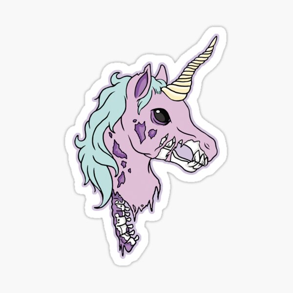 Zombie Unicorn Sticker
