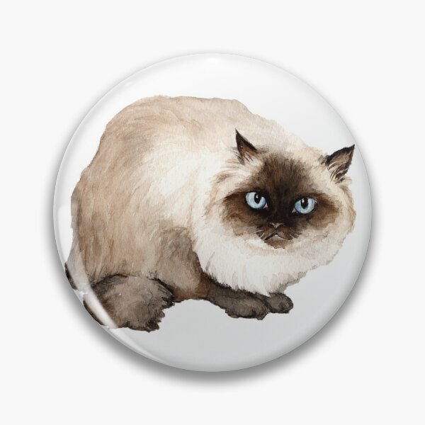 Item preview, Himalayan Cat Watercolor Painting designed and sold by Charlotte Yealey.