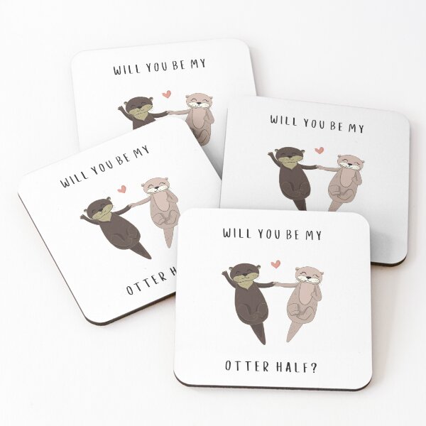 Item preview, Will you be my otter half? designed and sold by YuneDesigns.
