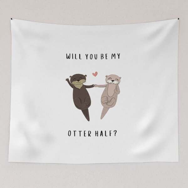 Item preview, Will you be my otter half? designed and sold by YuneDesigns.