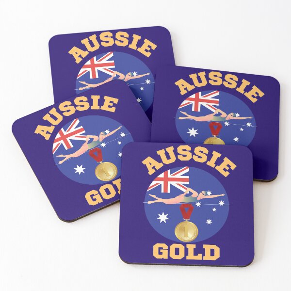 Item preview, Australia Swim Team Gold designed and sold by WoodburyLake.