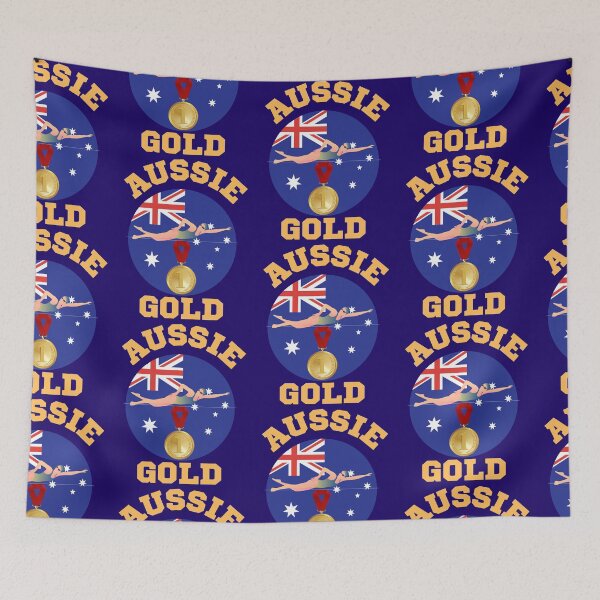 Item preview, Australia Swim Team Gold designed and sold by WoodburyLake.