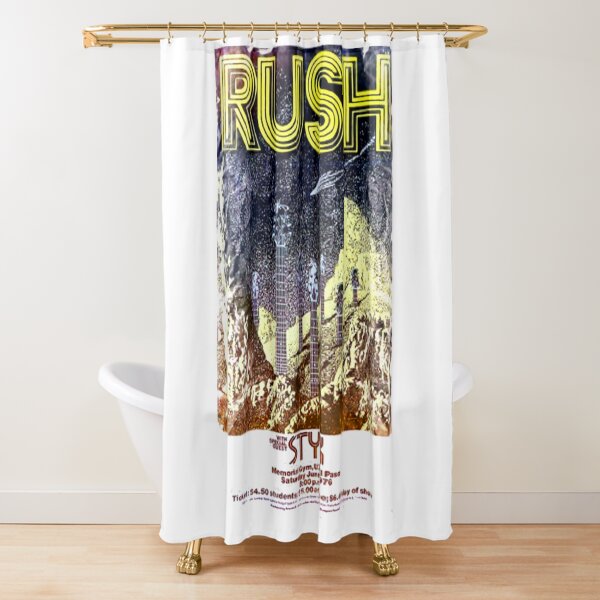 Rush Band Shower Curtains Redbubble