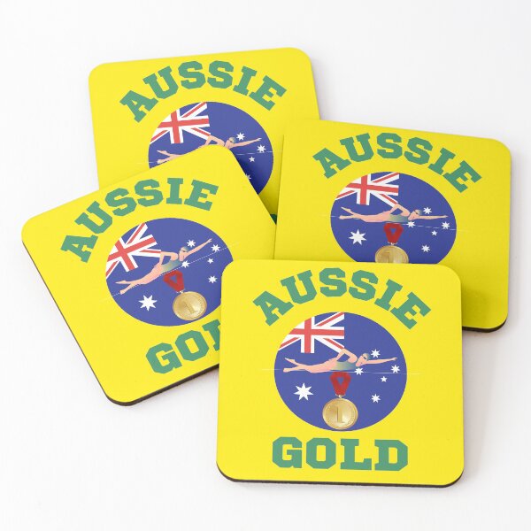 Item preview, Australia Swim Team Gold designed and sold by WoodburyLake.