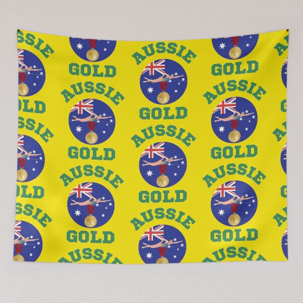 Item preview, Australia Swim Team Gold designed and sold by WoodburyLake.