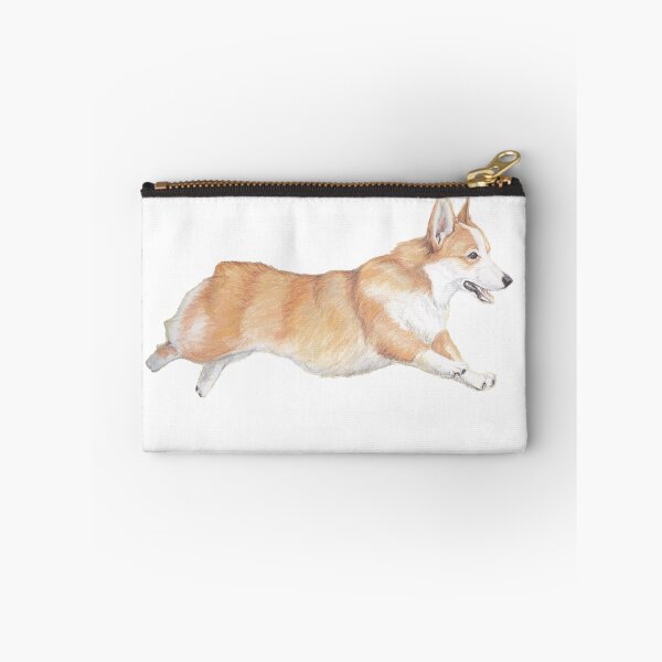 Item preview, Pembroke Welsh Corgi Running Art Drawing designed and sold by Charlotte Yealey.