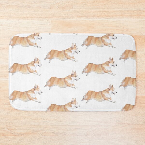 Item preview, Pembroke Welsh Corgi Running Art Drawing designed and sold by Charlotte Yealey.