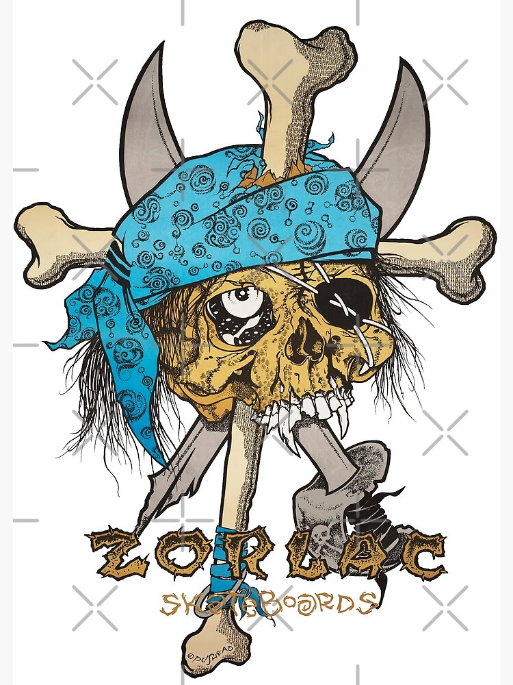 Zorlac Pushead Pirate Skull