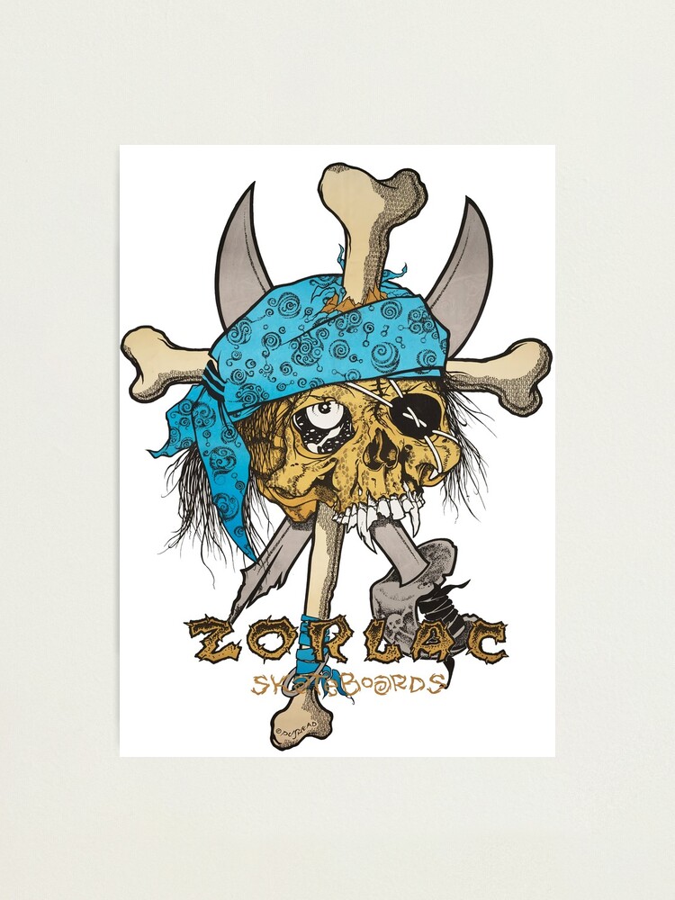 Zorlac Pushead Pirate Skull