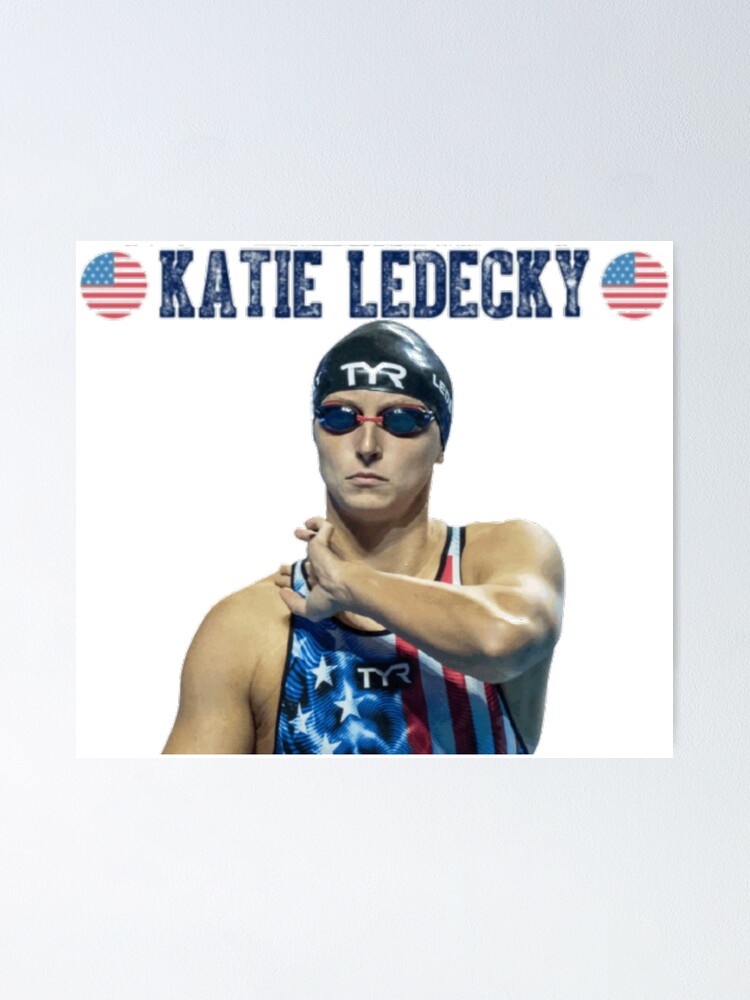 Katie Ledecky Poster For Sale By Electemploy Redbubble