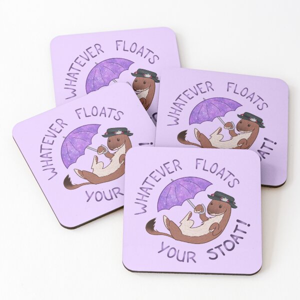 Item preview, Whatever Floats Your Stoat! designed and sold by WishingEel.