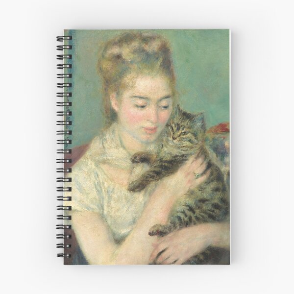 Item preview, Pierre Auguste Renoir - woman with a cat designed and sold by Vivanne-art.