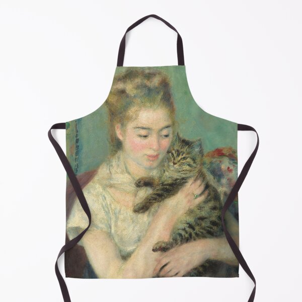Item preview, Pierre Auguste Renoir - woman with a cat designed and sold by Vivanne-art.