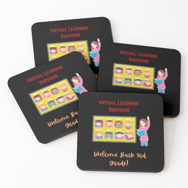 Item preview, Funny Teacher Virtual Learning Survivor 3rd Grade  designed and sold by Balerie Rivera.