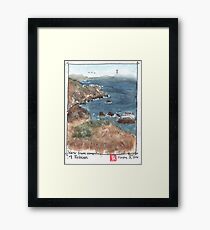 Steep Ravine Campsite Framed Print