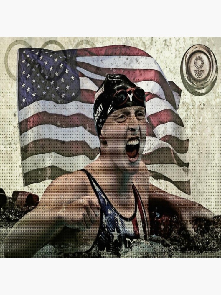 Katie Ledecky Poster By Electemploy Redbubble